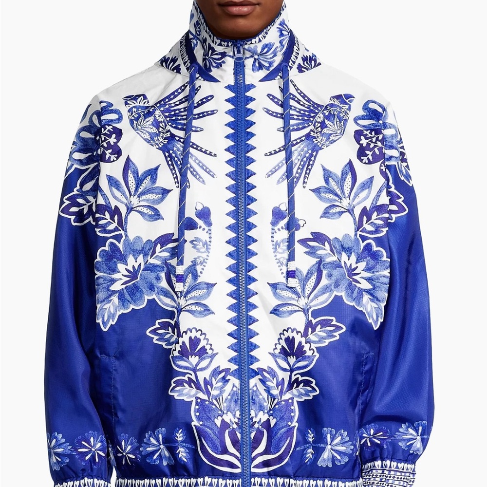 NWT, Farm Rio Size Small Flora Tapestry Windbreaker